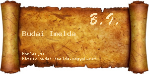 Budai Imelda névjegykártya